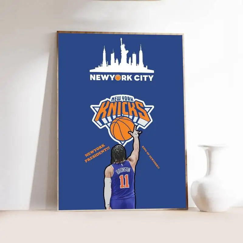 New York Knicks Wall Poster | Self-Adhesive Waterproof Art Print
