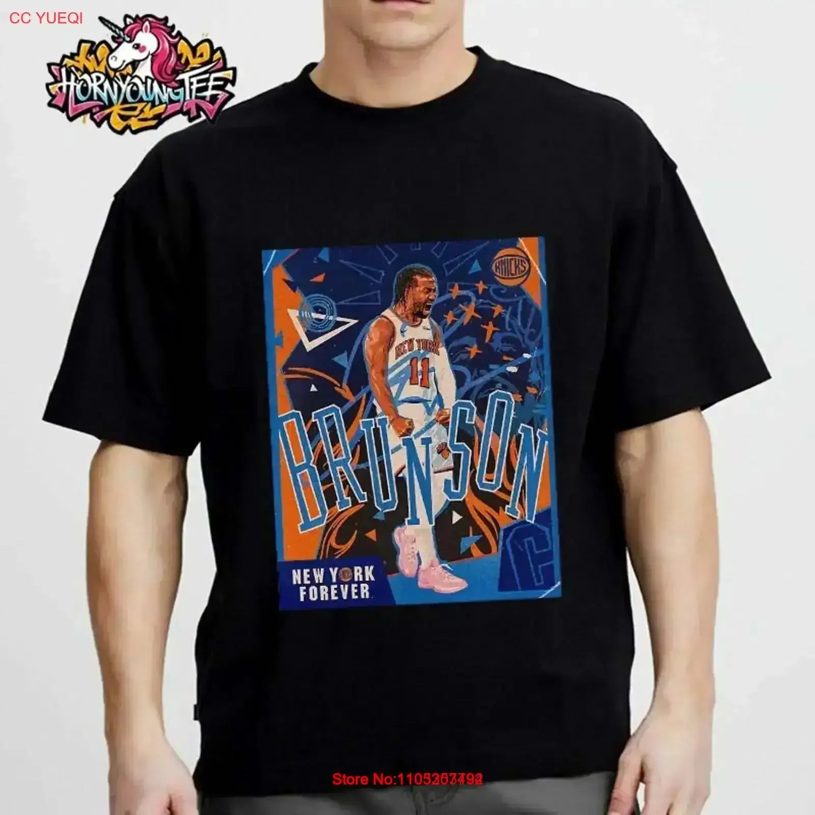 NY Knick Brunson New York Forever T Shirt vintage Washed