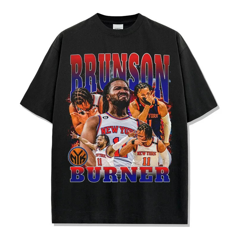 Jalen Brunson Clutch Time Warrior Graphic T-Shirt